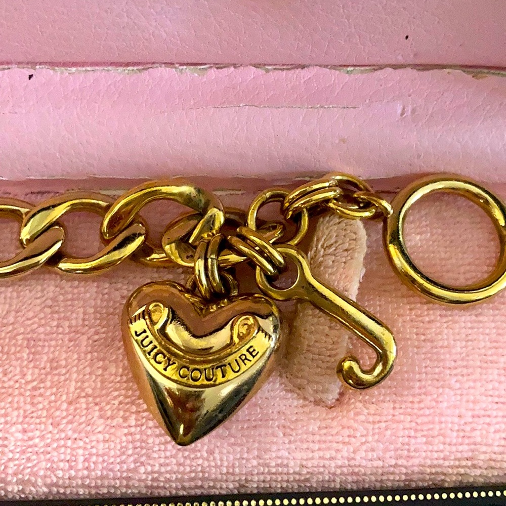 Juicy couture gold charm bracelet